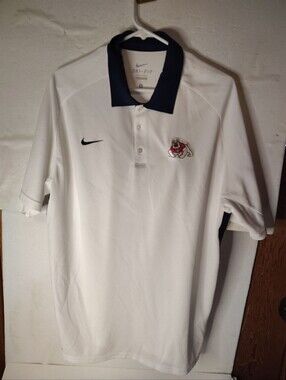 Fresno State Bulldogs Nike Dri-Fit Polo White  Size Large